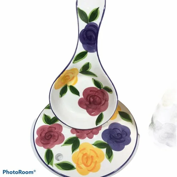 Vintage Tabletops Unlimited Flora di Roma 4 Piece Range Set New - Picture 5 of 7